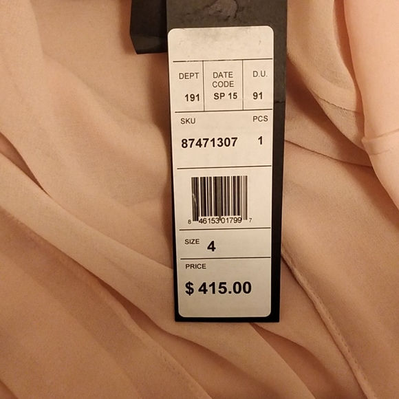 Bnwt Halston Heritage micro twill georgette dress - Picture 6 of 8